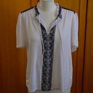 Lucky Brand Embroidered Blouse